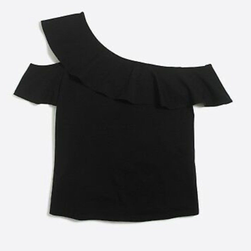 J. Crew One-Sleeve Off-The-Shoulder Top